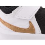 Nike Team Hustle D 10 (TD) fekete-fehér-arany tépőzáras-gumifűzős sportcipő