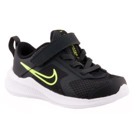 NIKE DOWNSHIFTER 11 fekete/zöld tépős/gumifűzős sportcipő   NIKE DOWNSHIFTER 11 fekete/zöld tépős/gumifűzős sportcipő