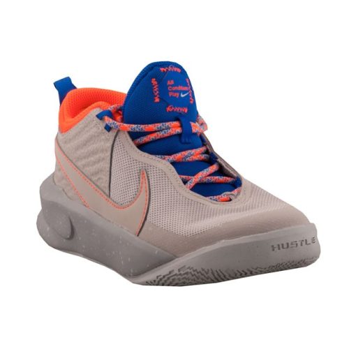 Nike Team Hustle D 10 SE szürke/kék/narancssárga fűzős cipő
