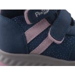 Ponte 20 sötétkék-rózsaszín csillogós 2 tépőzáras bélelt SUPINÁLT lány téli bakancs