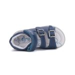 Ponte 20 sötétkék mókusos 2 csatos-tépőzáras supinált bőr kisfiú gyerekszandál