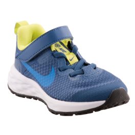Nike Revolution 6 NN (PSV) navy kék-neon zöld tépőzáras-gumifűzős fiú sportcipő   Nike Revolution 6 NN (PSV) navy kék-neon zöld tépőzáras-gumifűzős fiú sportcipő