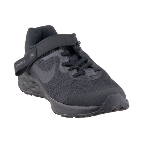 Nike Revolution 6 Flyease NN (GS) fekete tépőzáras-gumifűzős fiú sportcipő