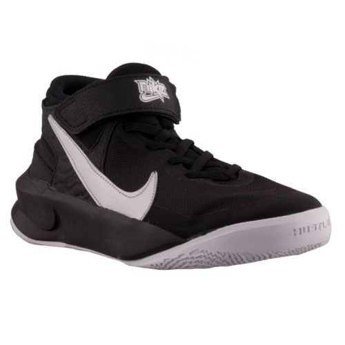 Nike Team Hustle D10 FlyEase fekete/ fehér félmagas sportcipő