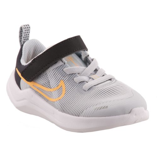Nike Downshifter 12 NN szürke-fekete-sárga tépőzáras-gumifűzős fiú cipő