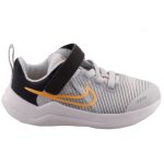 Nike Downshifter 12 NN szürke-fekete-sárga tépőzáras-gumifűzős fiú cipő