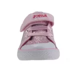 JOMA tépős/gumis rózsaszín/piros/fehér vászon tornacipő