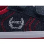 JOMA 2 tépős fekete/piros vászon tornacipő
