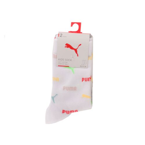 PUMA CHILDREN LOGO Sock fehér/szürke zokni 2db/csomag