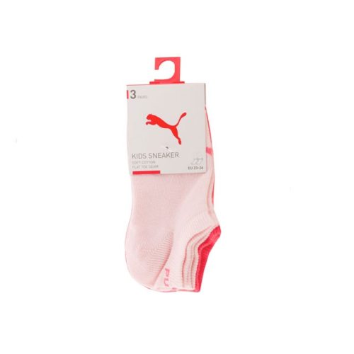 PUMA KIDS rózsaszín/málna sneaker zokni 3db/csomag